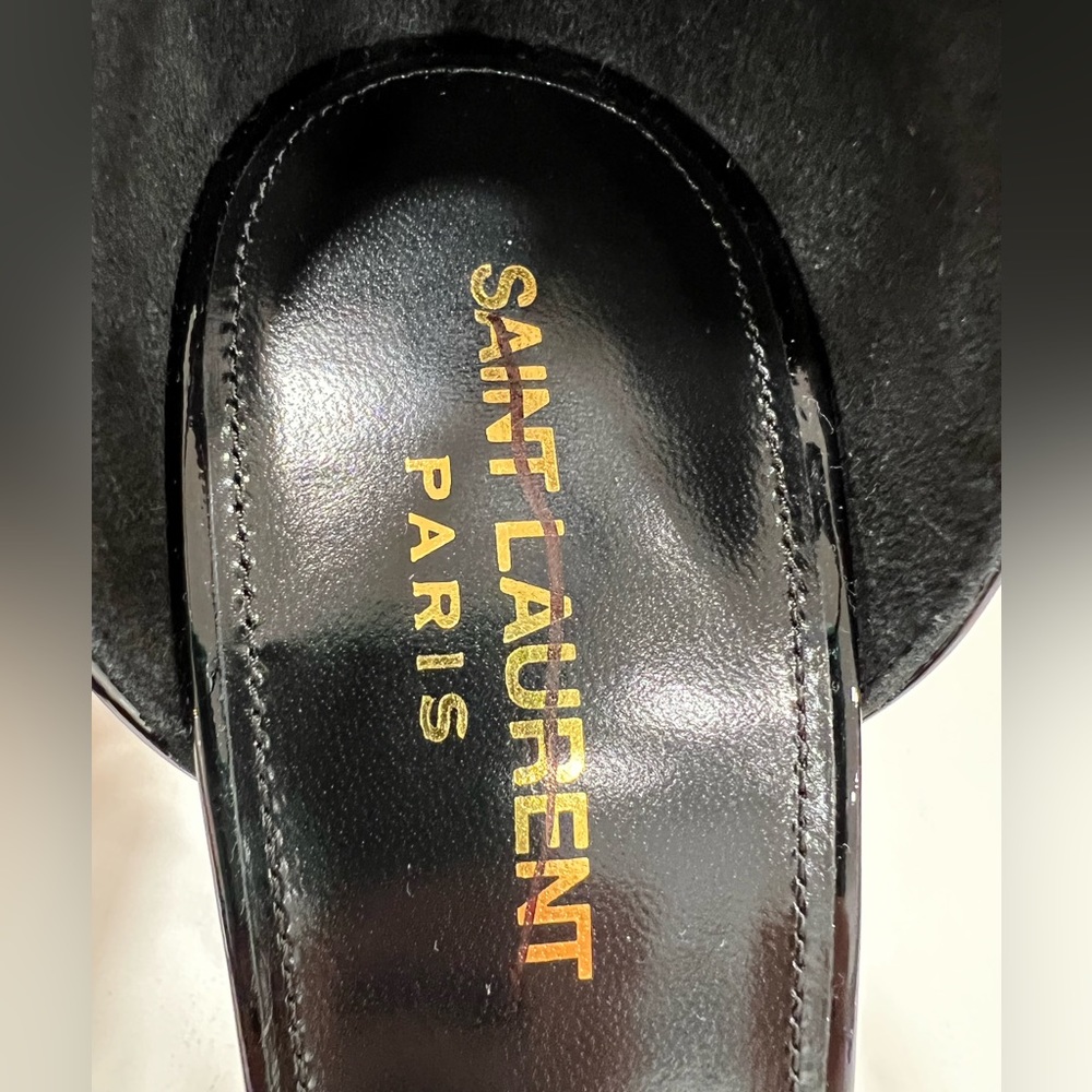 Saint Laurent Opyum Leather Sandals EU:38.5 - Picture 8 of 12